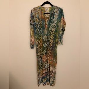Mihitabel Tie Dye Maxi Dress size small